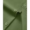 Alimens & Gentle Mens Short Sleeve Dress Shirt Wrinkle Free Wedding Business Casual Summer Button Down Shirt with Pocket(Army Green)
