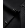 Alimens & Gentle Mens Short Sleeve Dress Shirt Wrinkle Free Wedding Business Casual Summer Button Down Shirt with Pocket(Black)