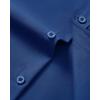 Alimens & Gentle Mens Short Sleeve Dress Shirt Wrinkle Free Wedding Business Casual Summer Button Down Shirt with Pocket(Blue)
