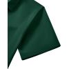 Alimens & Gentle Mens Short Sleeve Dress Shirt Wrinkle Free Wedding Business Casual Summer Button Down Shirt with Pocket(Green)