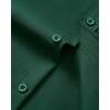 Alimens & Gentle Mens Short Sleeve Dress Shirt Wrinkle Free Wedding Business Casual Summer Button Down Shirt with Pocket(Green)