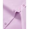 Alimens & Gentle Mens Short Sleeve Dress Shirt Wrinkle Free Wedding Business Casual Summer Button Down Shirt with Pocket(Lavender)