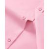 Alimens & Gentle Mens Short Sleeve Dress Shirt Wrinkle Free Wedding Business Casual Summer Button Down Shirt with Pocket(Pink)
