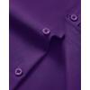 Alimens & Gentle Mens Short Sleeve Dress Shirt Wrinkle Free Wedding Business Casual Summer Button Down Shirt with Pocket(Purple)
