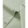 Alimens & Gentle Mens Short Sleeve Dress Shirt Wrinkle Free Wedding Business Casual Summer Button Down Shirt with Pocket(Sage Green)