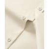 Alimens & Gentle Mens Short Sleeve Dress Shirt Wrinkle Free Wedding Business Casual Summer Button Down Shirt with Pocket(Tan)