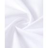 Alimens & Gentle Mens Short Sleeve Dress Shirt Wrinkle Free Wedding Business Casual Summer Button Down Shirt with Pocket(White)