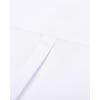 Alimens & Gentle Men’s Short Sleeve Oxford Shirt Regular Fit Button Down Collar Shirts with Pocket(All White)