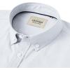 Alimens & Gentle Men’s Short Sleeve Oxford Shirt Regular Fit Button Down Collar Shirts with Pocket(Anthracite)