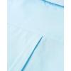Alimens & Gentle Men’s Short Sleeve Oxford Shirt Regular Fit Button Down Collar Shirts with Pocket(Aquamarine)