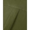 Alimens & Gentle Men’s Short Sleeve Oxford Shirt Regular Fit Button Down Collar Shirts with Pocket(Army Green)