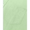 Alimens & Gentle Men’s Short Sleeve Oxford Shirt Regular Fit Button Down Collar Shirts with Pocket(Bright Green)