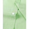Alimens & Gentle Men’s Short Sleeve Oxford Shirt Regular Fit Button Down Collar Shirts with Pocket(Bright Green)