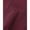 Alimens & Gentle Men’s Short Sleeve Oxford Shirt Regular Fit Button Down Collar Shirts with Pocket(Burgundy)