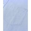Alimens & Gentle Men’s Short Sleeve Oxford Shirt Regular Fit Button Down Collar Shirts with Pocket(Classic Blue)
