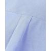 Alimens & Gentle Men’s Short Sleeve Oxford Shirt Regular Fit Button Down Collar Shirts with Pocket(Classic Blue)