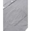 Alimens & Gentle Men’s Short Sleeve Oxford Shirt Regular Fit Button Down Collar Shirts with Pocket(Dark Grey)