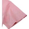 Alimens & Gentle Men’s Short Sleeve Oxford Shirt Regular Fit Button Down Collar Shirts with Pocket(Dull Pink)