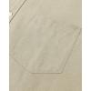 Alimens & Gentle Men’s Short Sleeve Oxford Shirt Regular Fit Button Down Collar Shirts with Pocket(Khaki)