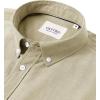 Alimens & Gentle Men’s Short Sleeve Oxford Shirt Regular Fit Button Down Collar Shirts with Pocket(Khaki)