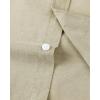 Alimens & Gentle Men’s Short Sleeve Oxford Shirt Regular Fit Button Down Collar Shirts with Pocket(Khaki)