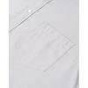 Alimens & Gentle Men’s Short Sleeve Oxford Shirt Regular Fit Button Down Collar Shirts with Pocket(Khaki Grey)
