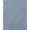 Alimens & Gentle Men’s Short Sleeve Oxford Shirt Regular Fit Button Down Collar Shirts with Pocket(Navy)
