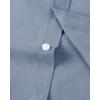 Alimens & Gentle Men’s Short Sleeve Oxford Shirt Regular Fit Button Down Collar Shirts with Pocket(Navy)
