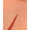 Alimens & Gentle Men’s Short Sleeve Oxford Shirt Regular Fit Button Down Collar Shirts with Pocket(Orange)