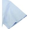 Alimens & Gentle Men’s Short Sleeve Oxford Shirt Regular Fit Button Down Collar Shirts with Pocket(Pale Blue)