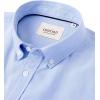 Alimens & Gentle Men’s Short Sleeve Oxford Shirt Regular Fit Button Down Collar Shirts with Pocket(Sky Blue)