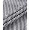 Alimens & Gentle Men’s Stripe Dress Shirts Transitional Weather Long Sleeve Casual Button Down Business Shirt Poplin Top(Black)