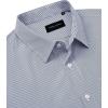 Alimens & Gentle Men’s Stripe Dress Shirts Transitional Weather Long Sleeve Casual Button Down Business Shirt Poplin Top(Navy Blue)