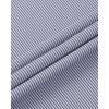 Alimens & Gentle Men’s Stripe Dress Shirts Transitional Weather Long Sleeve Casual Button Down Business Shirt Poplin Top(Navy Blue)