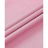 Alimens & Gentle Men’s Stripe Dress Shirts Transitional Weather Long Sleeve Casual Button Down Business Shirt Poplin Top(Red)