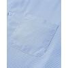 Alimens & Gentle Men’s Stripe Dress Shirts Transitional Weather Long Sleeve Casual Button Down Business Shirt Poplin Top(Sky Blue)