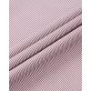 Alimens & Gentle Men’s Stripe Dress Shirts Transitional Weather Long Sleeve Casual Button Down Business Shirt Poplin Top(Wine Red)
