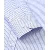 Alimens & Gentle Men’s Striped Dress Shirt Button Down Regular Fit Shirts Casual Business Transitional Weather(Blue Pink Stripe)