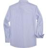 Alimens & Gentle Men’s Striped Dress Shirt Button Down Regular Fit Shirts Casual Business Transitional Weather(Blue Pinstripe)