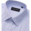Alimens & Gentle Men’s Striped Dress Shirt Button Down Regular Fit Shirts Casual Business Transitional Weather(Blue Pinstripe)