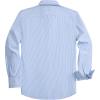 Alimens & Gentle Men’s Striped Dress Shirt Button Down Regular Fit Shirts Casual Business Transitional Weather(Blue Stripe)