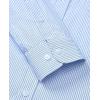 Alimens & Gentle Men’s Striped Dress Shirt Button Down Regular Fit Shirts Casual Business Transitional Weather(Blue Stripe)