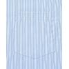 Alimens & Gentle Men’s Striped Dress Shirt Button Down Regular Fit Shirts Casual Business Transitional Weather(Blue Stripe)