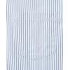 Alimens & Gentle Men’s Striped Dress Shirt Button Down Regular Fit Shirts Casual Business Transitional Weather(Dark Blue Stripe)
