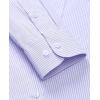 Alimens & Gentle Men’s Striped Dress Shirt Button Down Regular Fit Shirts Casual Business Transitional Weather(Light Blue Stripe)