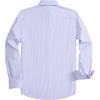 Alimens & Gentle Men’s Striped Dress Shirt Button Down Regular Fit Shirts Casual Business Transitional Weather(Light Blue Stripe)