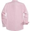 Alimens & Gentle Men’s Striped Dress Shirt Button Down Regular Fit Shirts Casual Business Transitional Weather(Red Stripe)