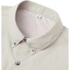 Alimens & Gentle Short Sleeve Fishing Shirt Wicking Fabric Sun Protection Casual Button Down Shirts(Beige)