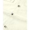 Alimens & Gentle Short Sleeve Fishing Shirt Wicking Fabric Sun Protection Casual Button Down Shirts(Beige White)
