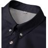 Alimens & Gentle Short Sleeve Fishing Shirt Wicking Fabric Sun Protection Casual Button Down Shirts(Black)